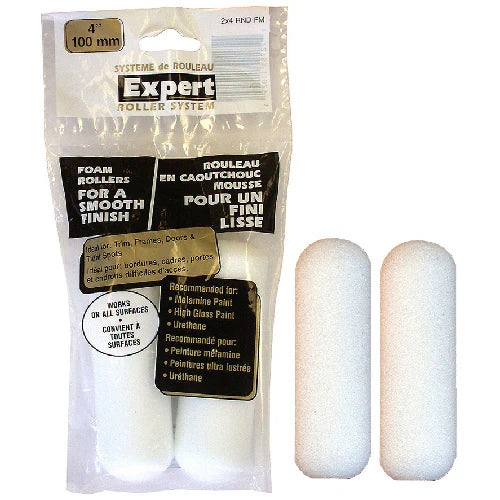 High Density Foam Round End Rollers 4" - 2 Pack roller at Colour Land