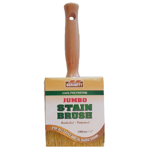 Bennett Jumbo 4" Stain Brush Straight brush at Colour Land
