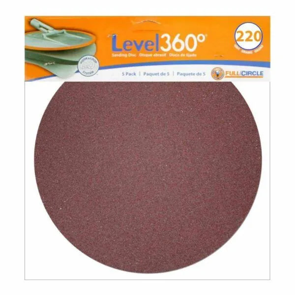Full Circle Radius 360 Sanding Disc 220 grit sanding at Colour Land