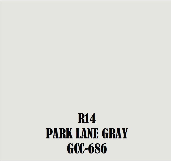 R14 GCC-686 Park Lane Gray 30 mL Tester colour sample at Colour Land