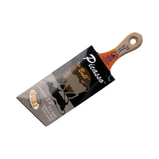 Picasso The Bull Angled Oval Paint Brush w/ Short Handle