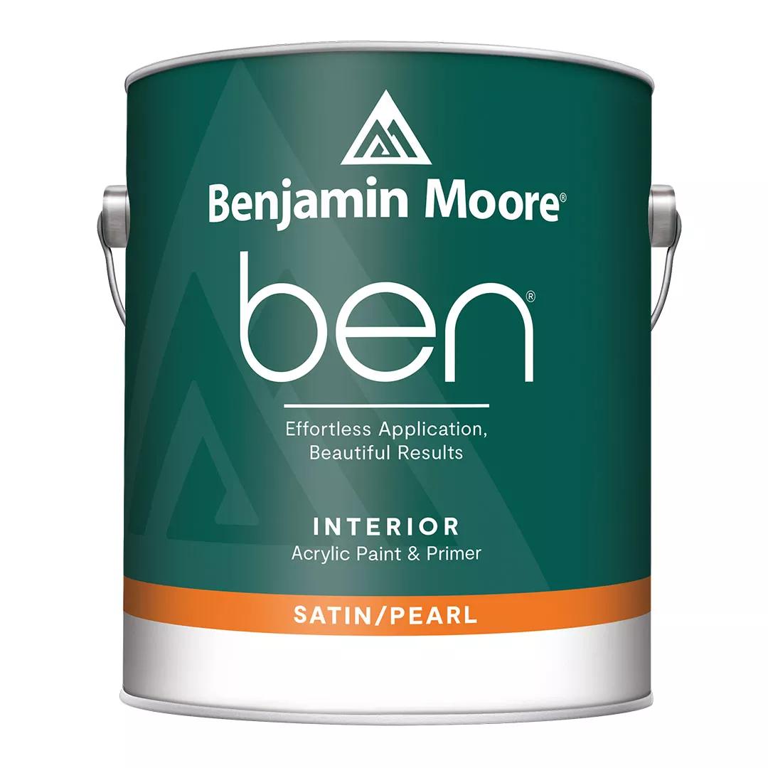 Benjamin Moore ben Interior Paint, satin pearl F628