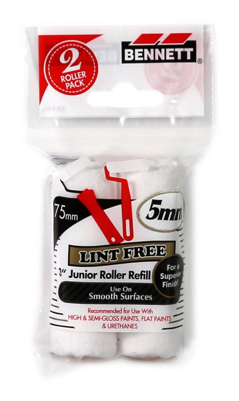 Bennett Lint Free Mini Paint Rollers Roller & Sleeve roller at Colour Land