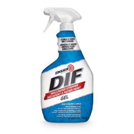 Zinsser DIF Wallpaper Stripper Gel Spray, 946 ml patching at Colour Land