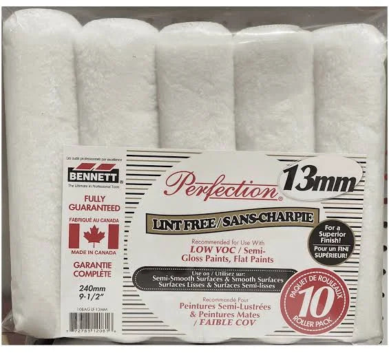 Lint Free 13mm 9.5" Rollers