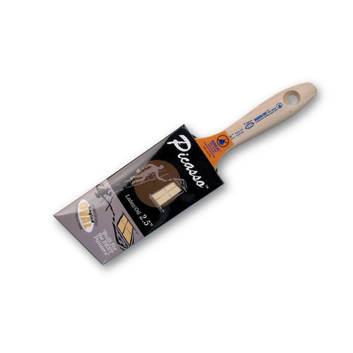 Picasso Angled Oval Paint Brush Beaver Tail handle 2.5 brush at Colour Land