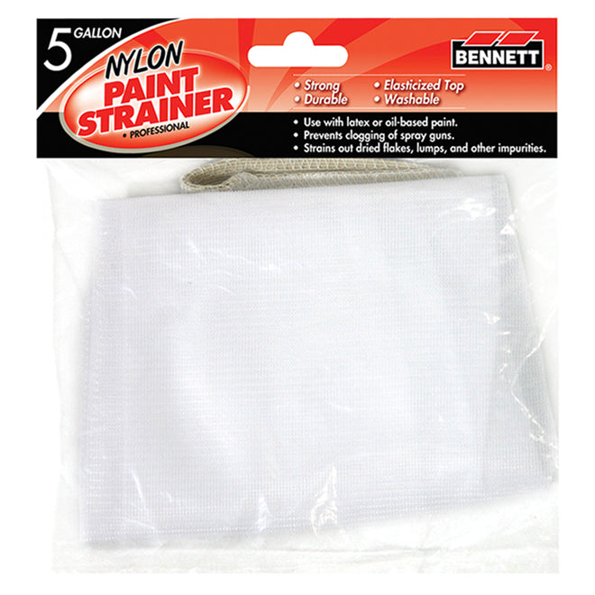Bennett Professional Paint Strainer - Nylon Mesh - Washable One Gallon caulking at Colour Land