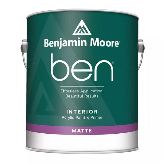 Benjamin Moore ben Interior Paint, matte F624
