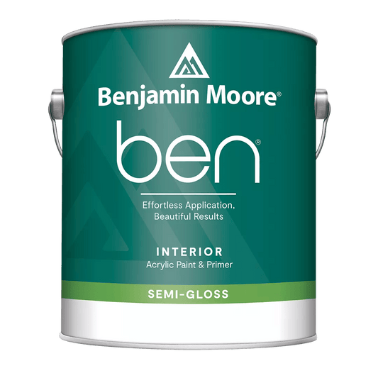 Benjamin Moore ben Interior Paint, semi gloss F627