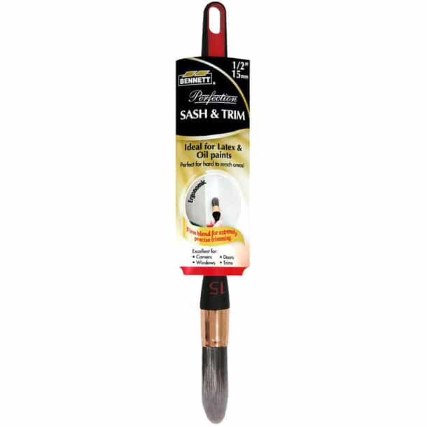 Bennett half-inch round pointed sash and trim brush