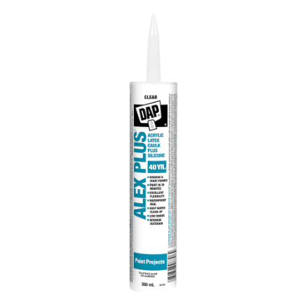 DAP ALEX PLUS ® All Purpose Acrylic Latex Caulk Plus Silicone 300 mL