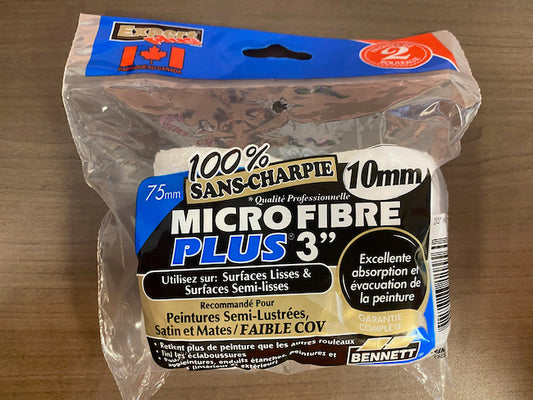 Bennett Micro Fibre Plus 3″ Roller Refills- 10mm ~ 2  pack