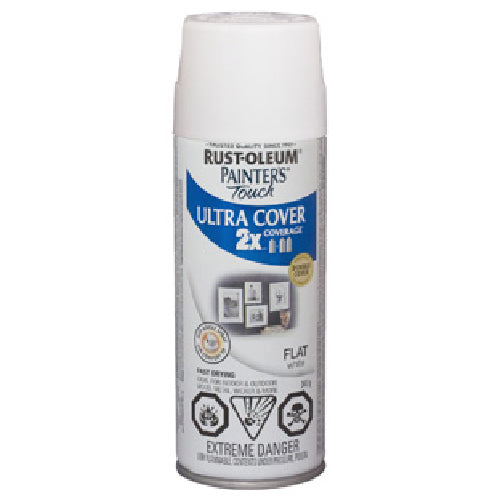 Rust-Oleum Painter's Touch Paint and Primer Spray White - Flat primer at Colour Land