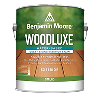 Benjamin Moore Woodluxe Water-Based Solid K694 exterior stain