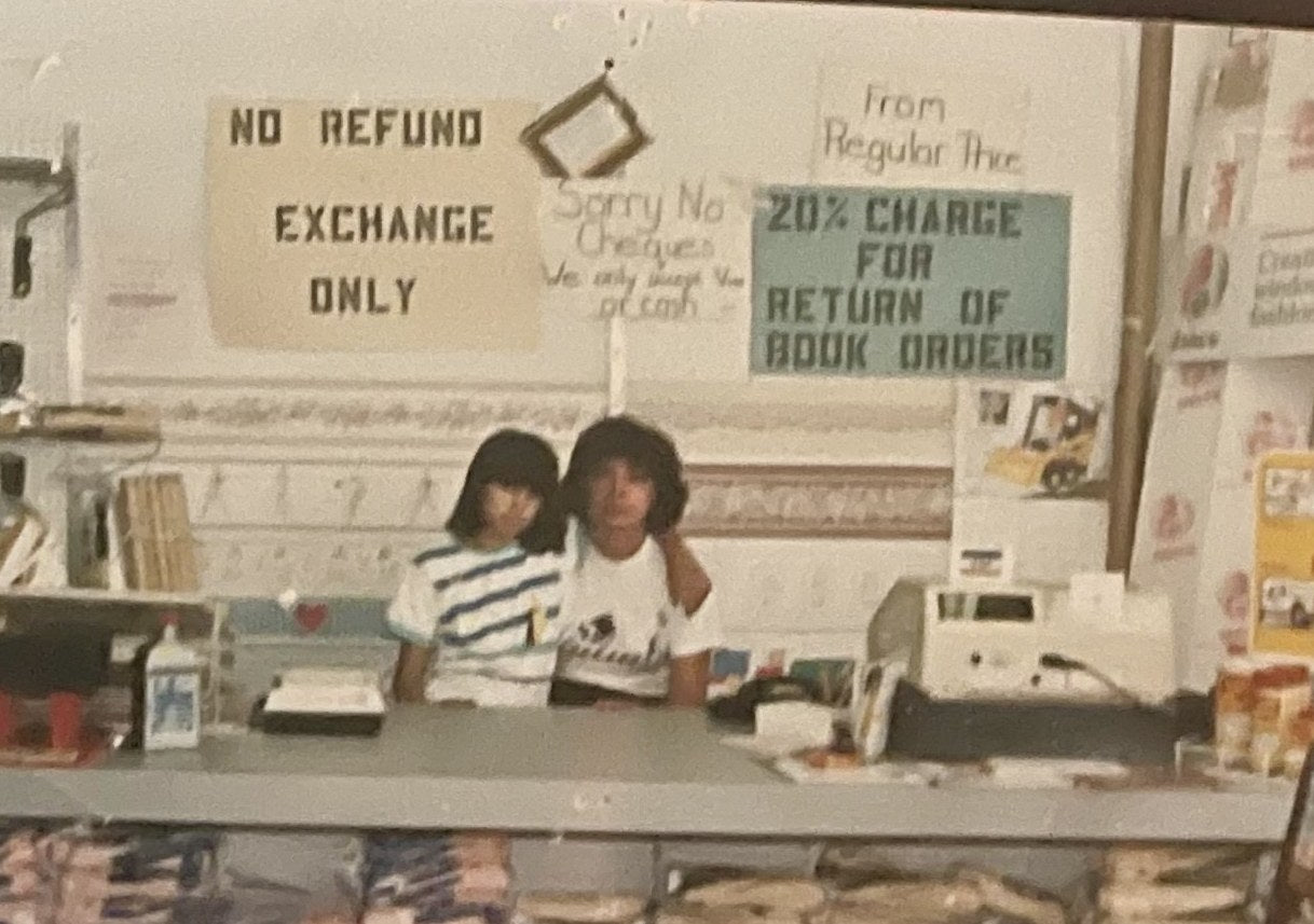 The original Colour Land store counter