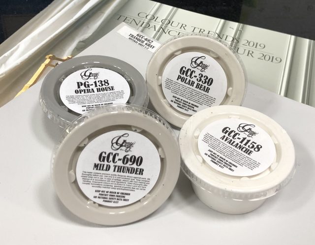 Colour Land paint testers in Benjamin Moore eggshell paint